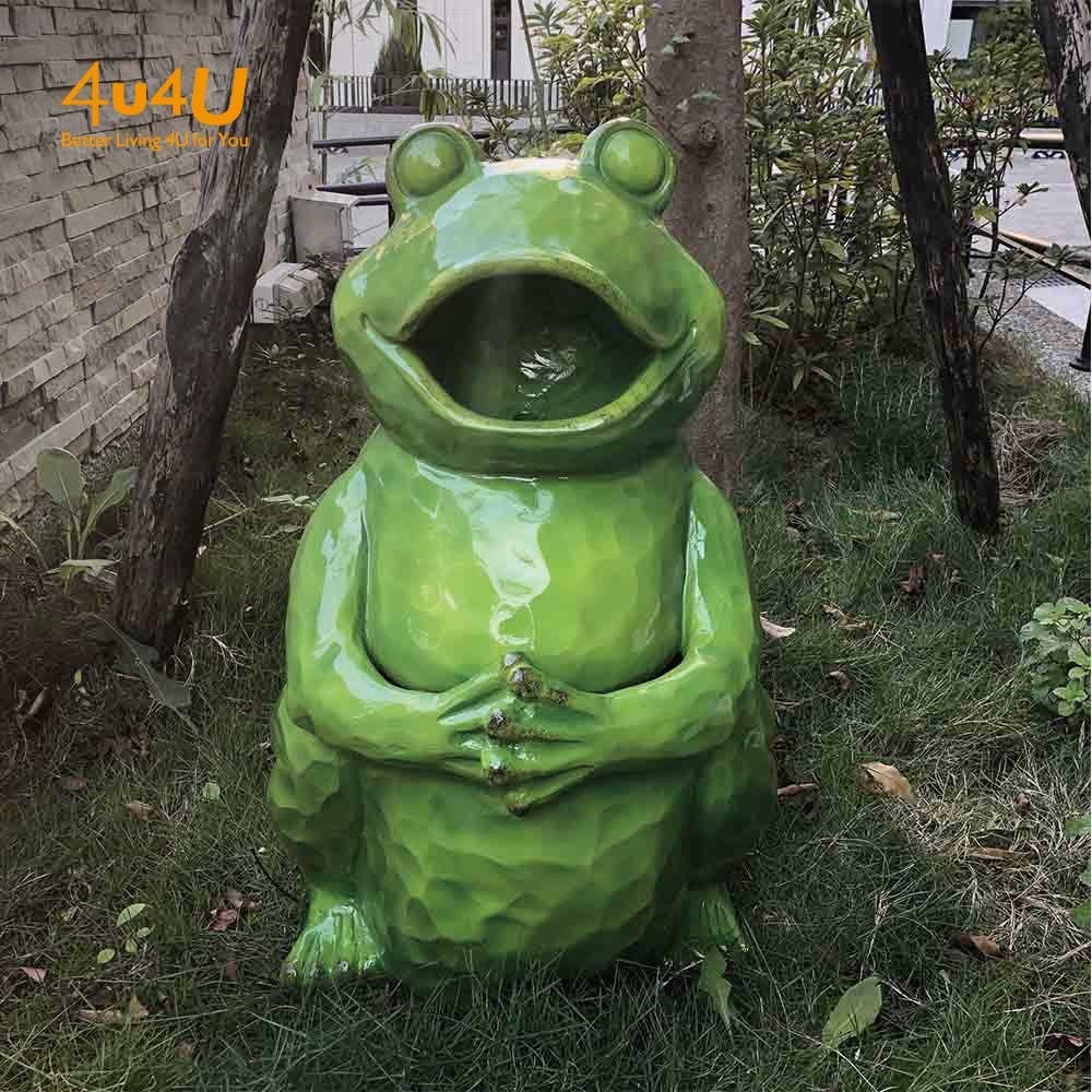 【4U4U】招財噴泉樹蛙 擺飾 ▶90F015